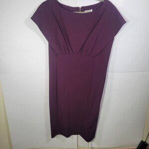 Calvin Klein Women Purple Elegant Cap Sleeve Dress Size 12